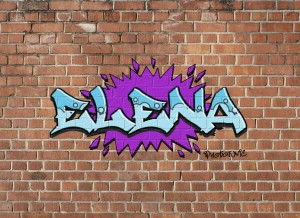 Elena graffitti