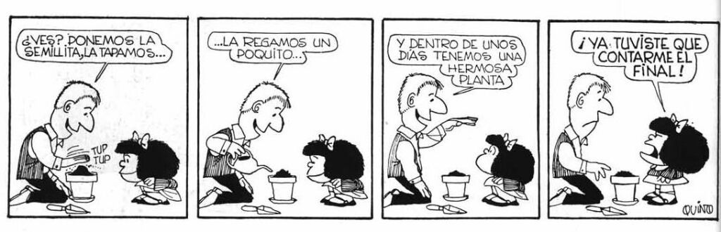 Mafalda. aprendizaje